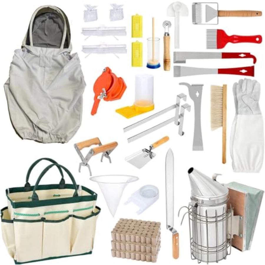 Bee Smoker Tool - Beekeeping Supplies - 30Pcs Beehive Starter