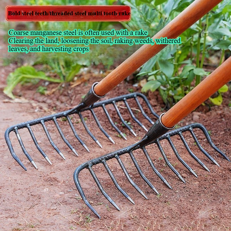 7/9/11 teeth Steel Garden Rake – Soil Tilling Cultivator Bewertung und Preis