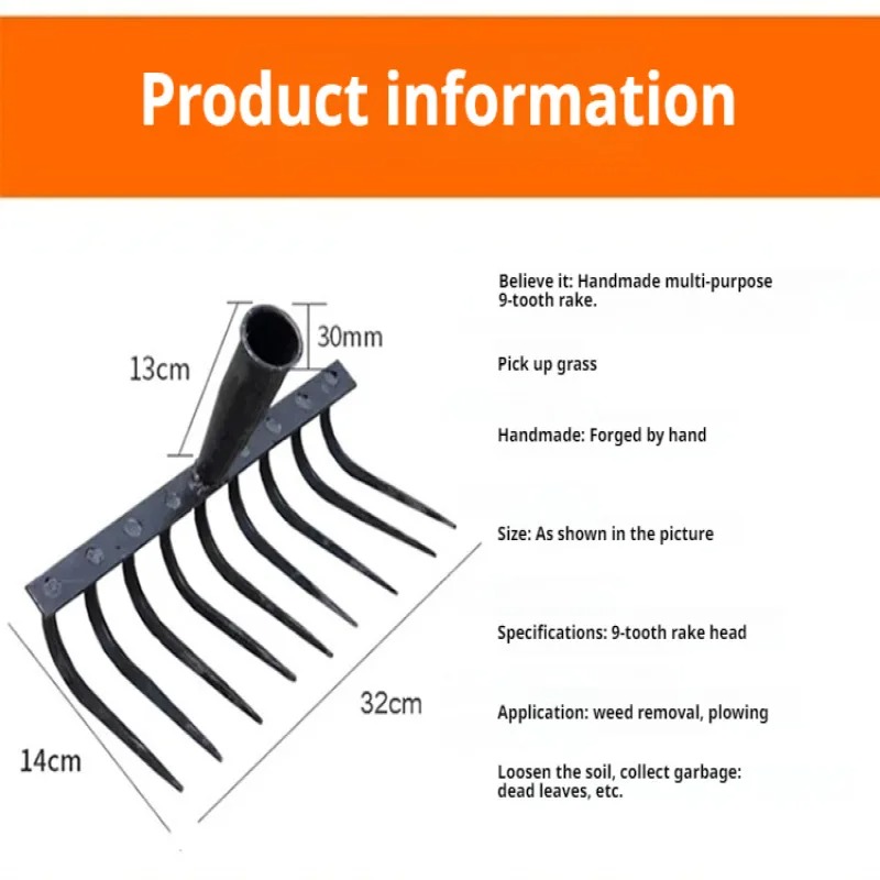Ninetooth Nail Rake Multifunct – Agriculture Farming Work Bewertung und Preis