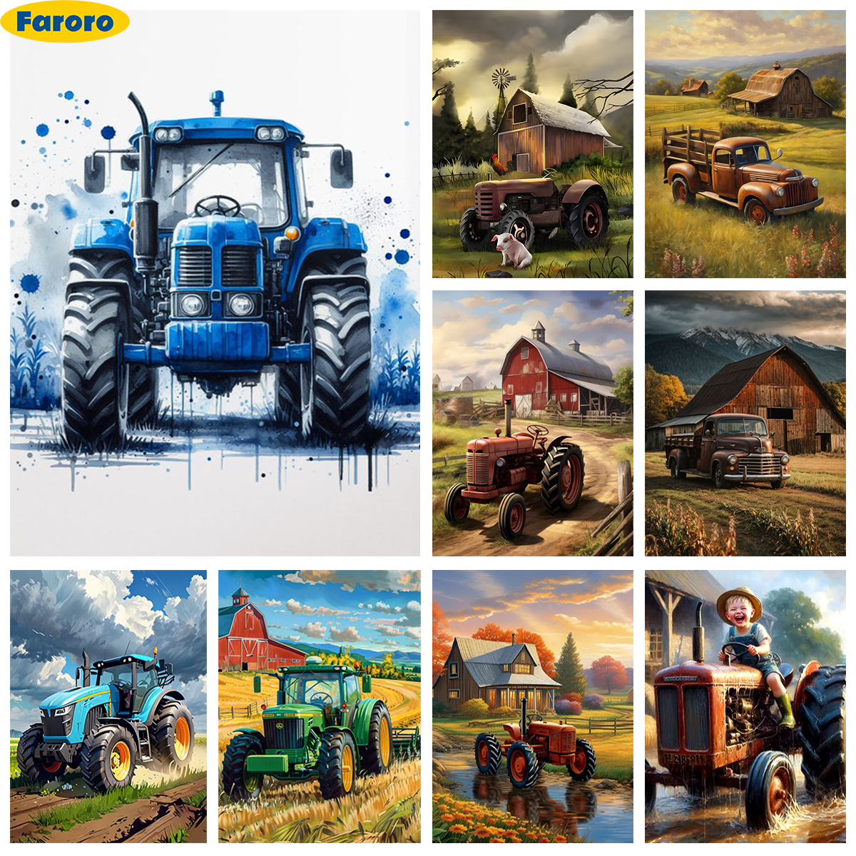 Tractor Diamond Painting Kit A – Agriculture Farming Kit Bewertung und Preis